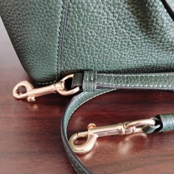 Coach Green Leather Satchel - Picture 5 of 9